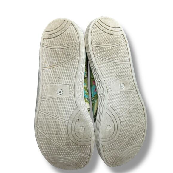 Arizona Jean Co Sneakers Flats Slip Ons Tropical Floral Print Hawaiian Sz 10M - Picture 12 of 14